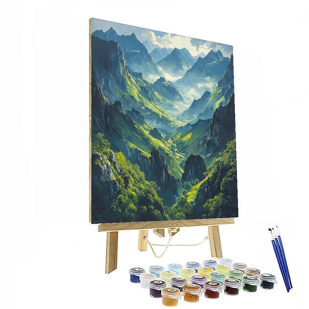 Michelangelo Inspired Aerial Majesty  DIY Paint By Numbers