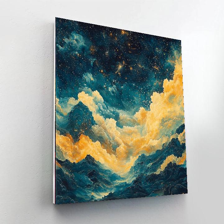 Zhao Mengfu Inspired Embrace Of Celestial Calm  Paint By Number