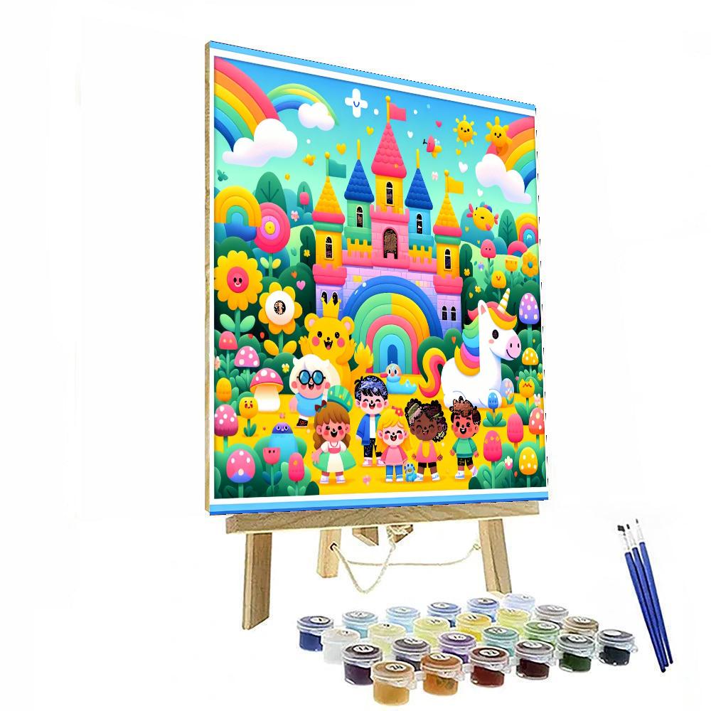 Fantasy Castle Exploration Painting Number Kit
