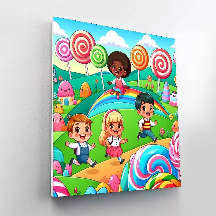Epic Candy Adventure Paint By Numbers Art