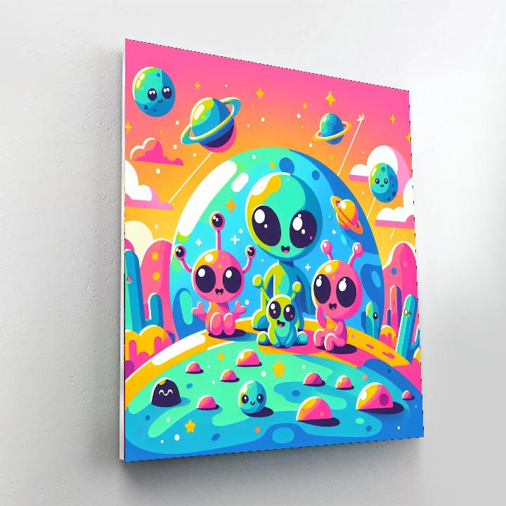 Fantastic Adventures With Aliens Numbered Painting Kits