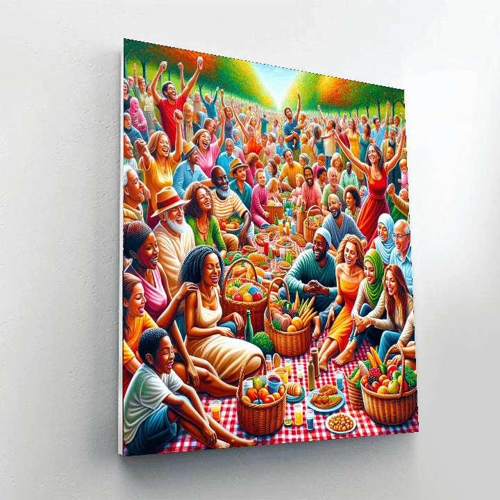 Delightful Picnic Numbered Painting Kits