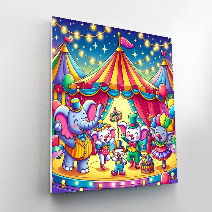 The Circus Adventure Painting Number Kit