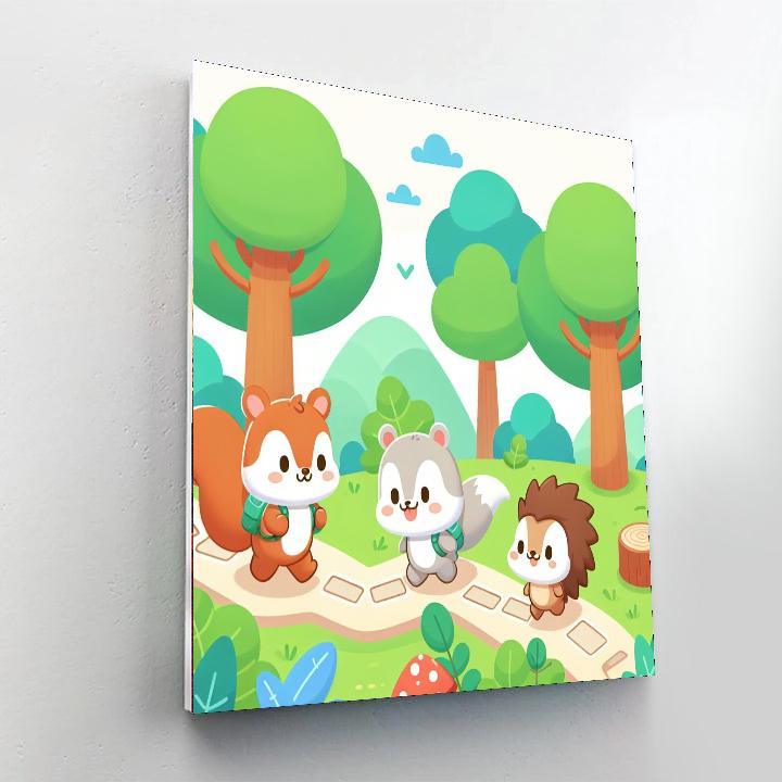 Nature's Little Explorers Number Painting
