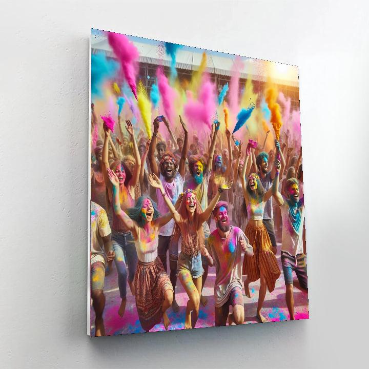 Holi Color Festival - India Painting Number Kit