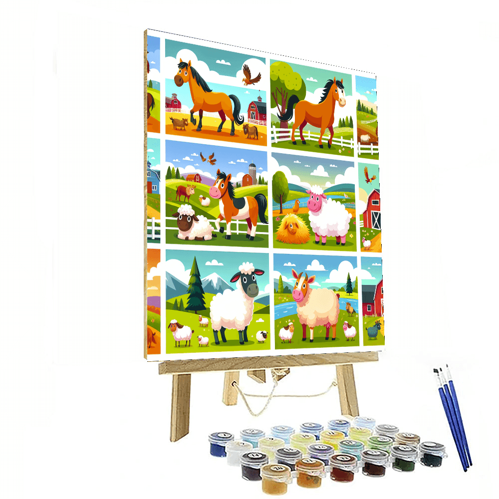 Rustic Ranch Revelry Number Painting