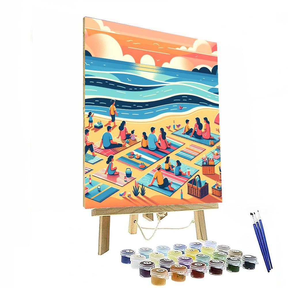 Seaside Sunset Picnic - DIY Painting By Numbers Kit – Artistry Rack