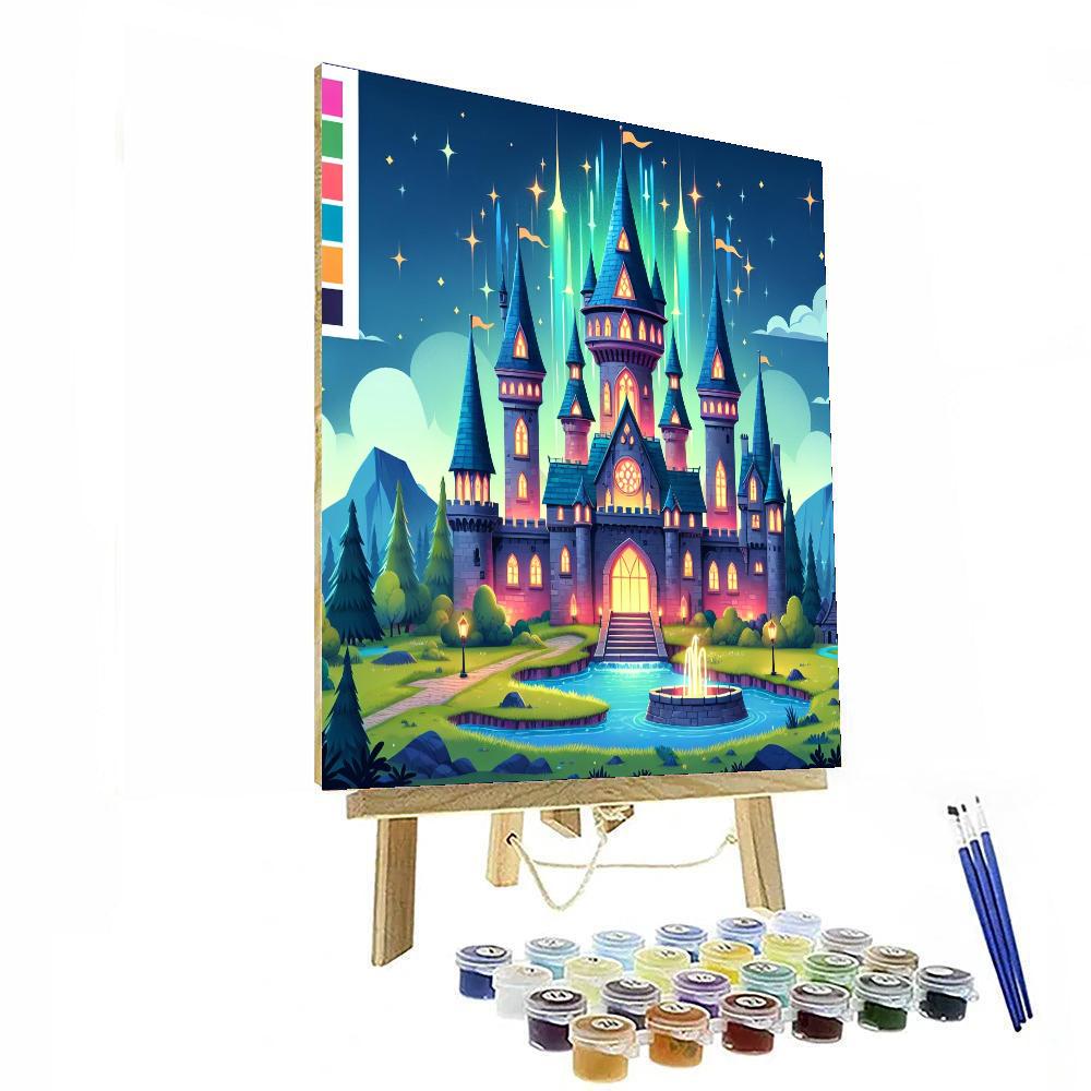 Magical Wizard's Castle DIY Paint By Numbers