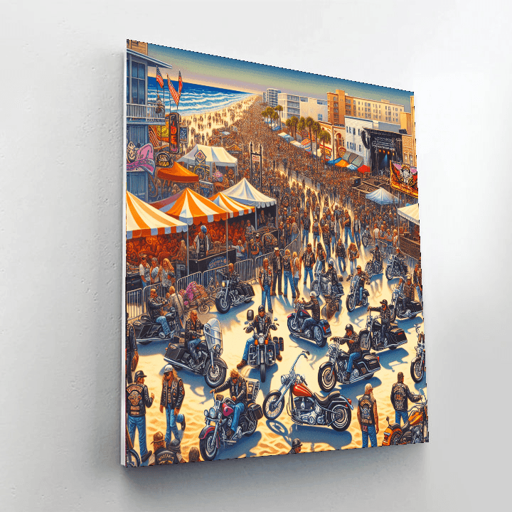 Daytona Beach Bike Week - Usa Painting Number Kit