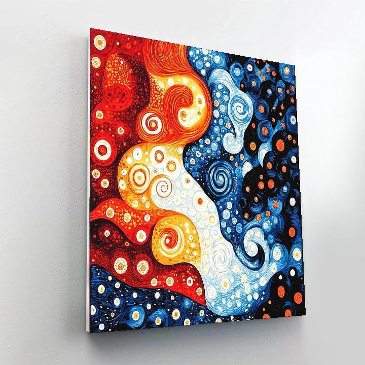 Yayoi Kusama Inspired Spirals Of Infinity  Paint By Number