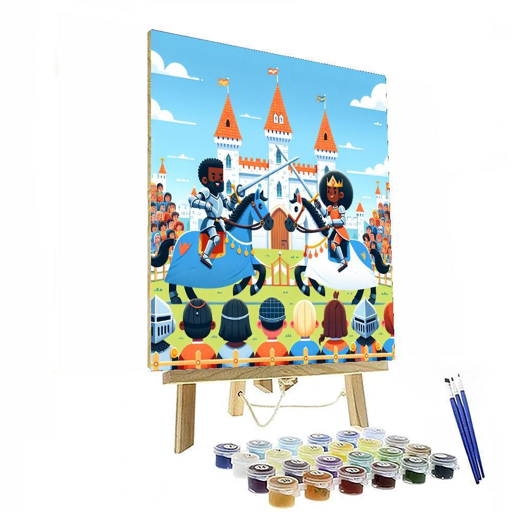 Knight's Castle Tournament Painting Number Kit