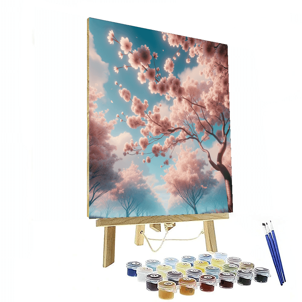 Peaceful Japanese Blossom Paint By Numbers Kits