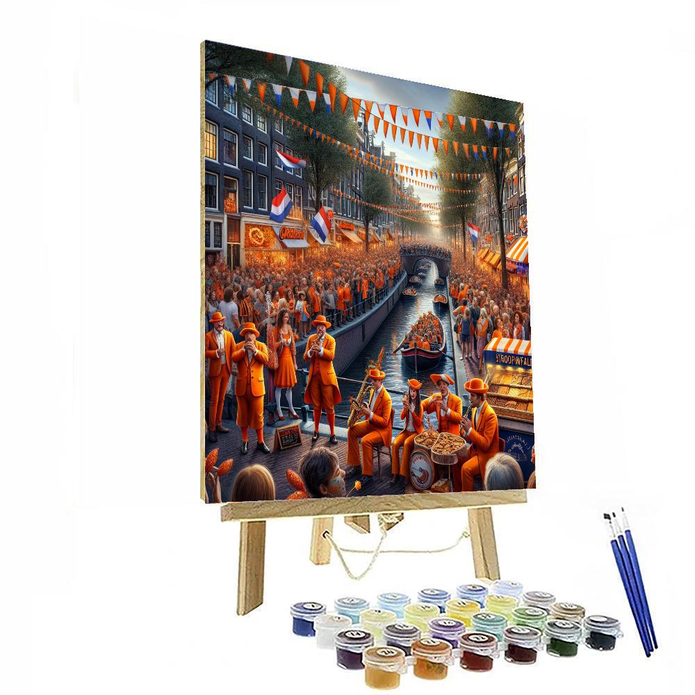 Kings Day - Amsterdam, Netherlands Paint By Numbers Kits