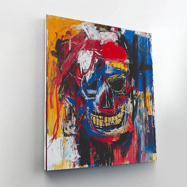 Jean-Michel Basquiat Inspired Visions Of Reality  Number Painting
