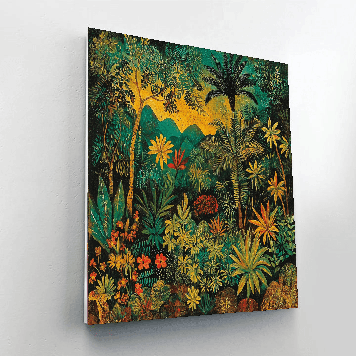 Frida Kahlo Inspired Kahlo's Jungle Sanctuary  Paint By Numbers Kits