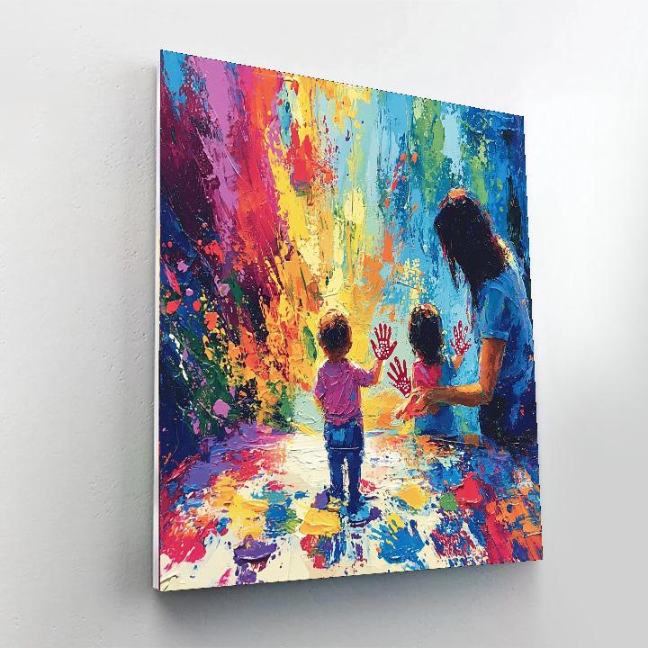 Hearts And Handprints Paint By Number