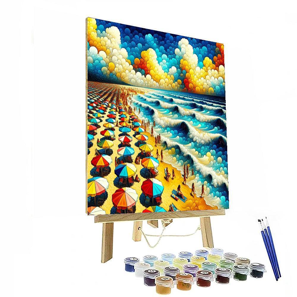 Breezy Summer Beach DIY Paint By Numbers