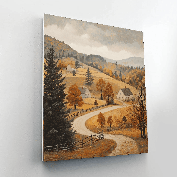 Andrew Wyeth Inspired Rustic Reverie  DIY Paint By Numbers