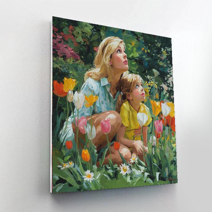 Garden Gazing Number Painting