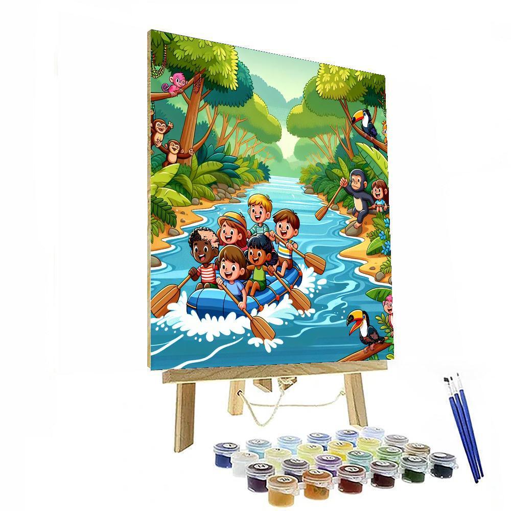 Jungle River Escape Painting By Numbers Kit