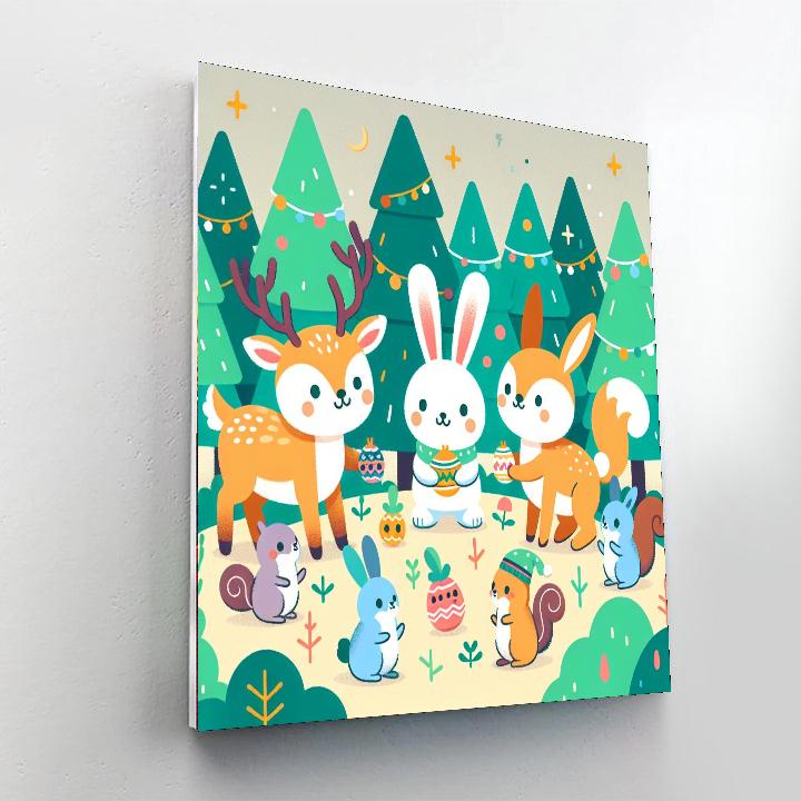 Fantastic Forest Festival Painting Number Kit