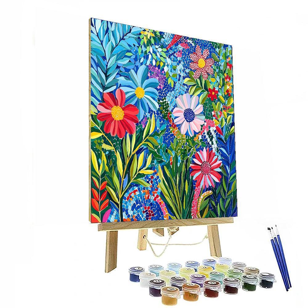 Henri Matisse Inspired Mosaic Garden  Paint By Color