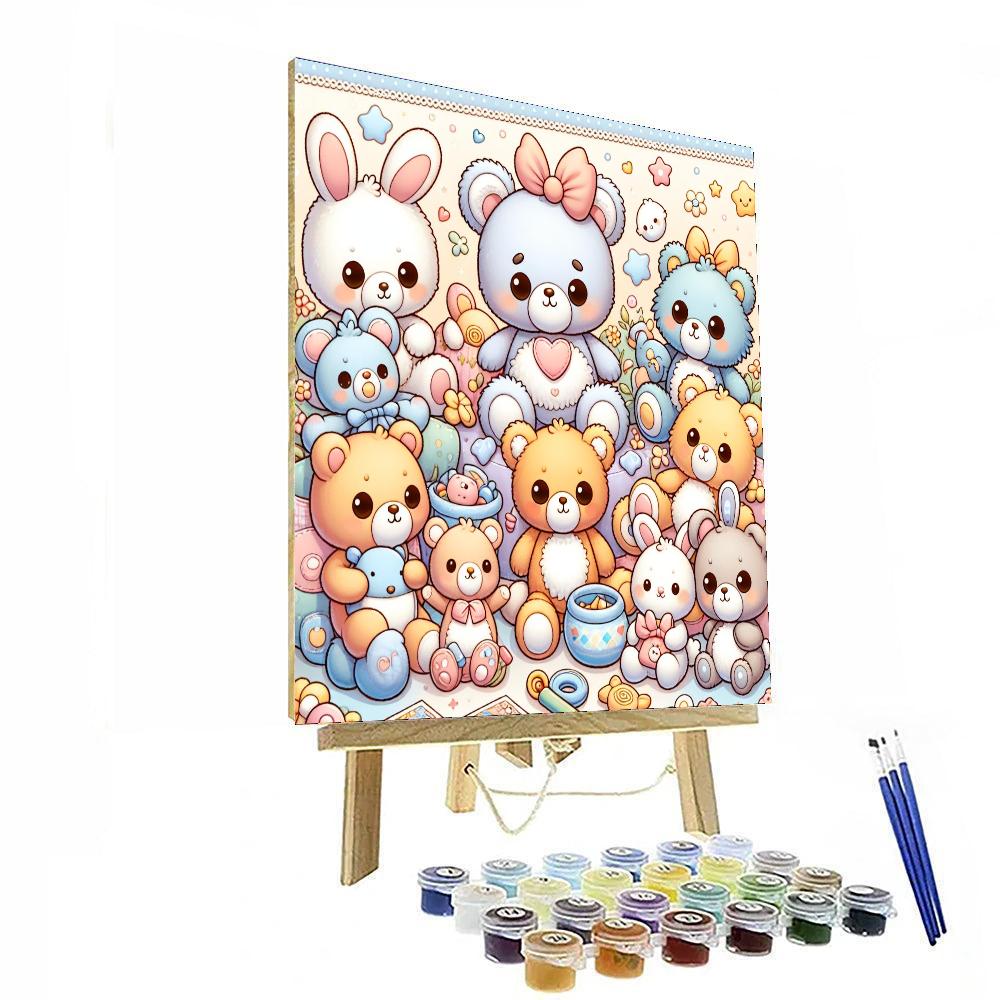 Cuddle Pals Painting Number Kit