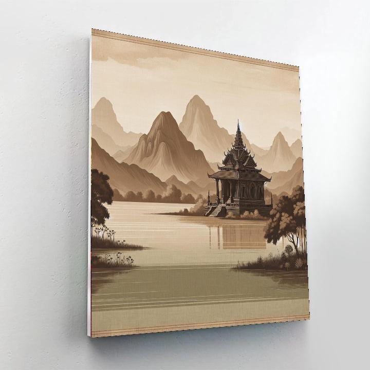 Ancient Eastern Temple Paint By Numbers