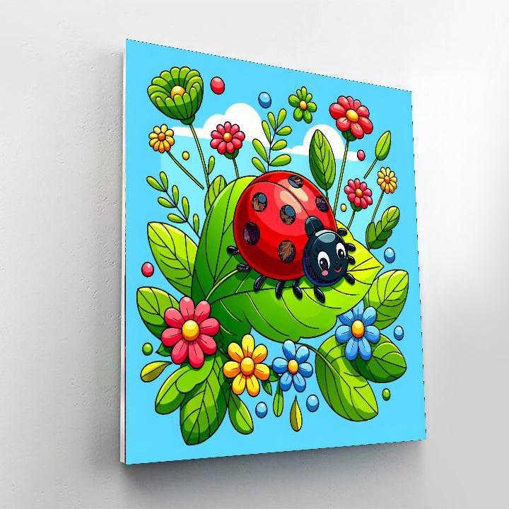 Happy Ladybug Adventure Paint By Numbers Kits