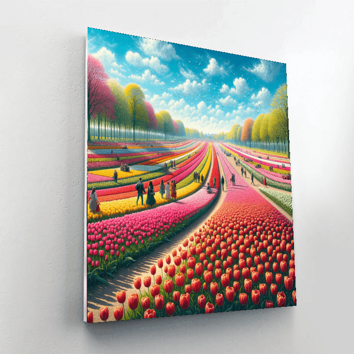 Tulip Festival - Keukenhof Painting By Numbers Kit