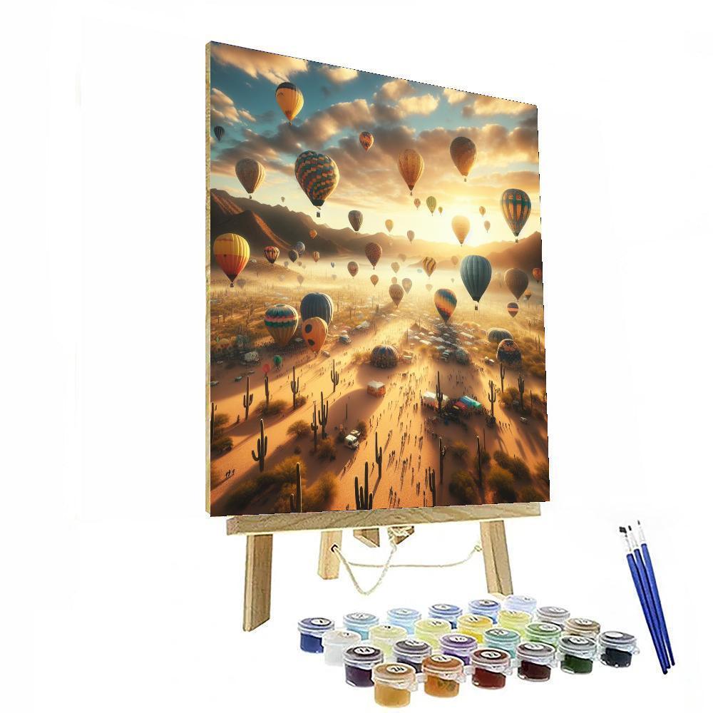 Albuquerque Balloon Fiesta - New Mexico DIY Paint By Numbers
