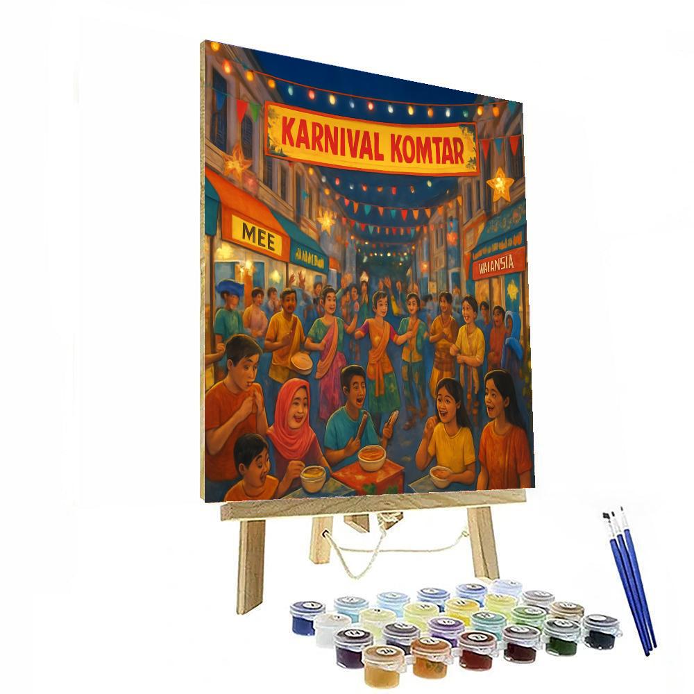 Karnival Komtar - Penang, Malaysia Painting Number Kit