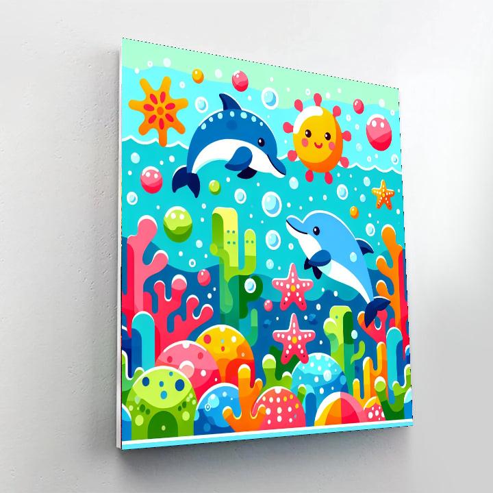 Friendly Marine Life Adventure Painting By Numbers Kit