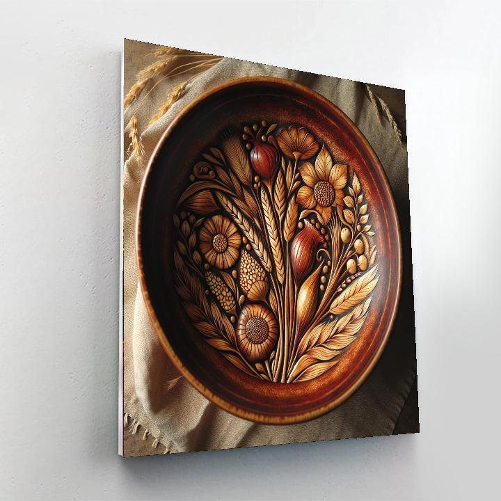 Saffron Harvest Bowl Paint By Number