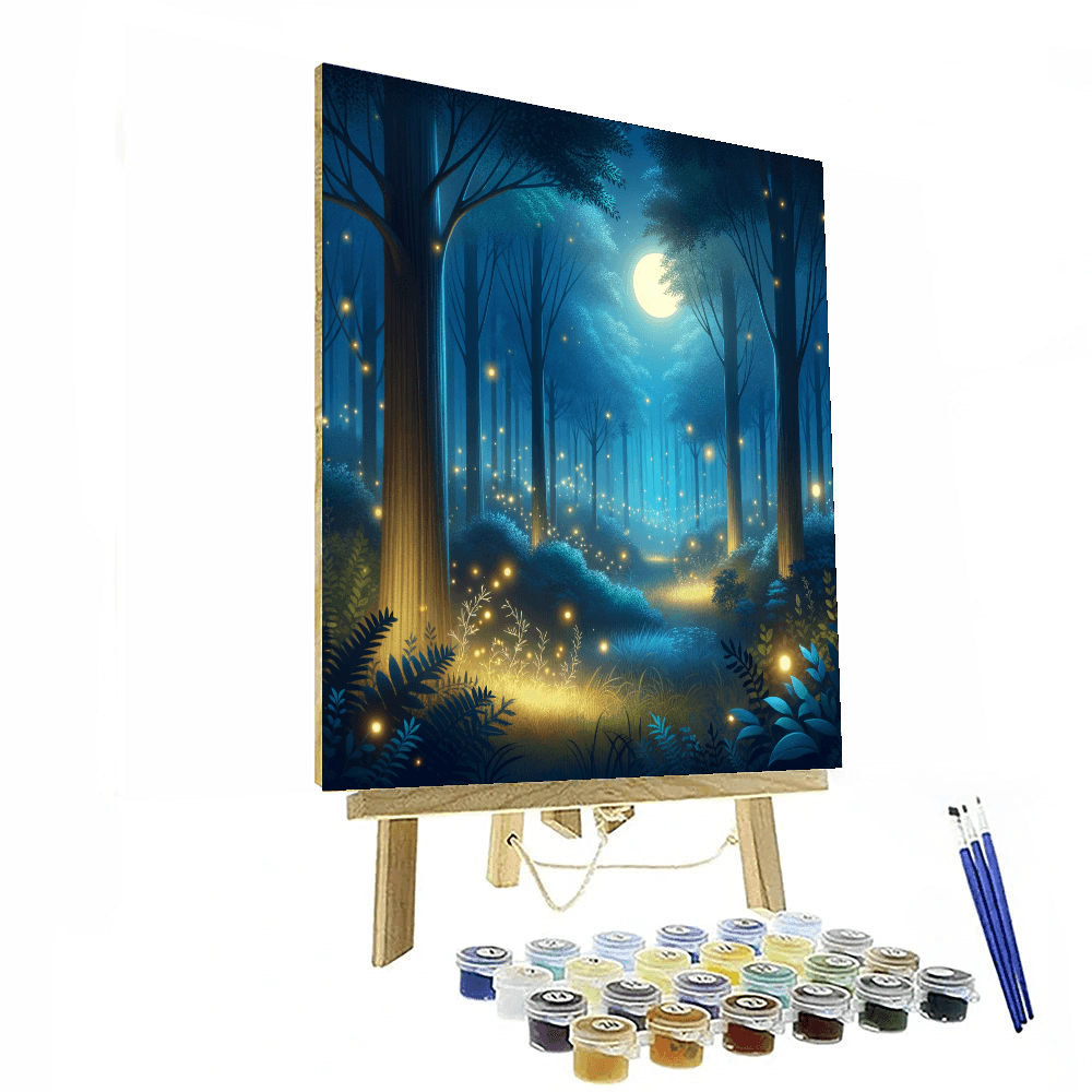 Magical Night Forest Paint By Numbers Kits