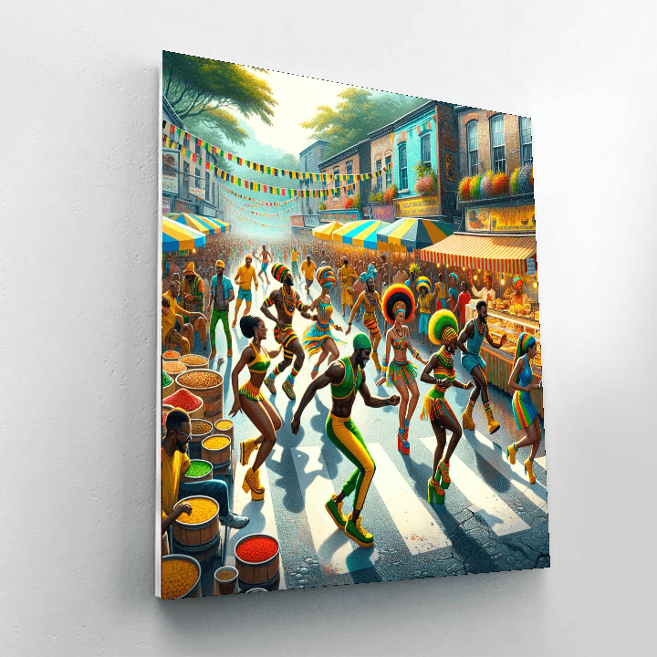 Kingston Festival - Jamaica Painting By Numbers Kit