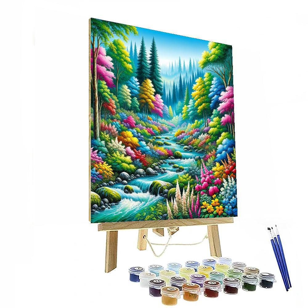 Bubbling Stream Adventure Paint By Number