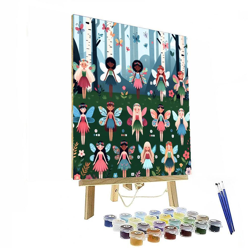 Fabled Woodland Fairies Paint By Color