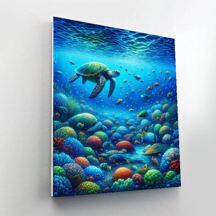 Majestic Underwater World Numbered Painting Kits