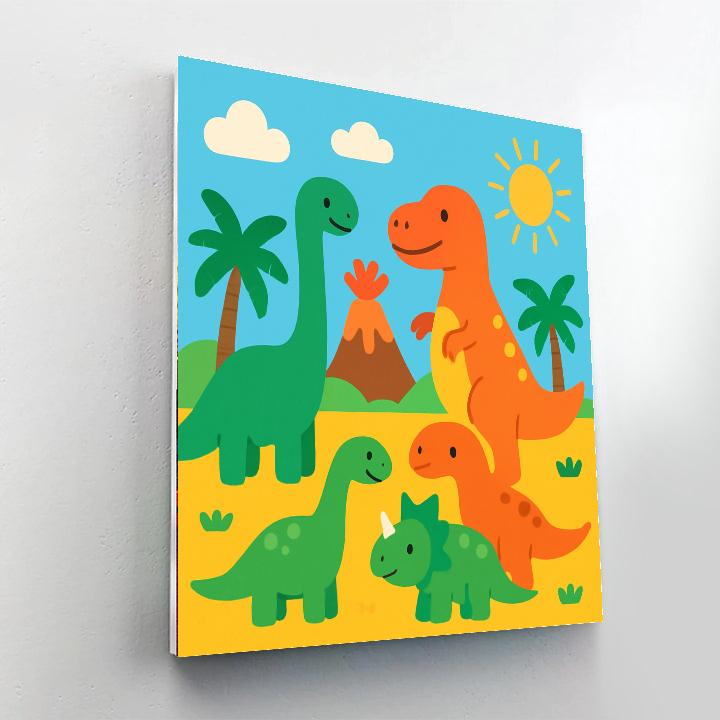 Dinosaurs Roar! Adventure DIY Paint By Numbers
