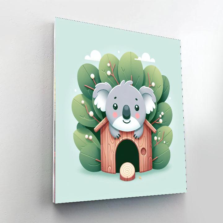 Clever Koala Treehouse Painting By Numbers Kit