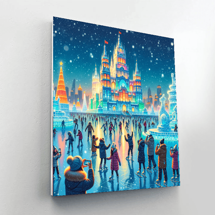 Harbin Ice Festival - Harbin, China Paint By Color