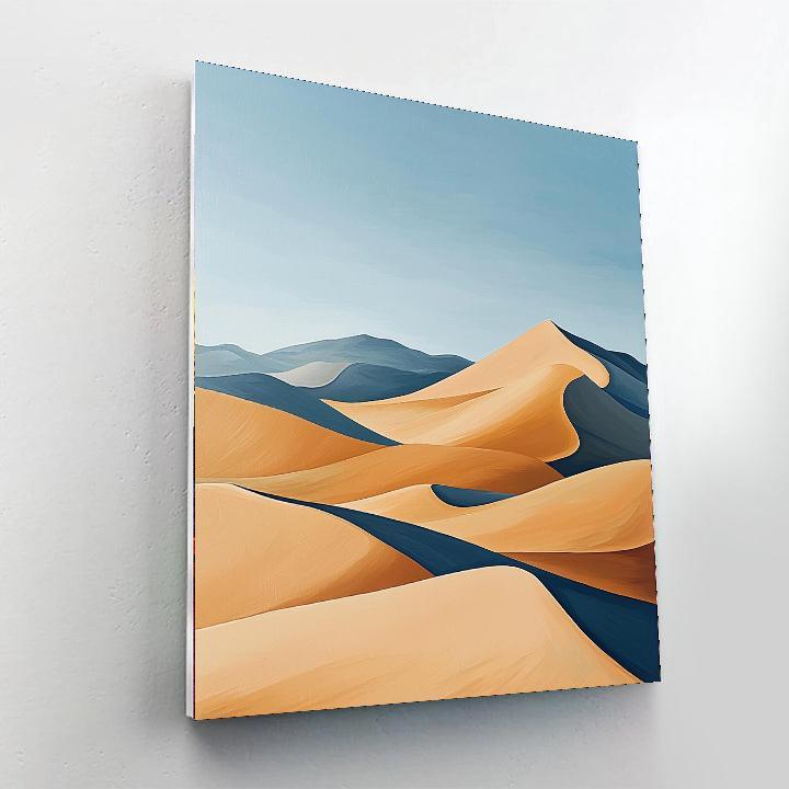 Paul Cézanne Inspired Harmony Of Desert Dunes  Paint By Color