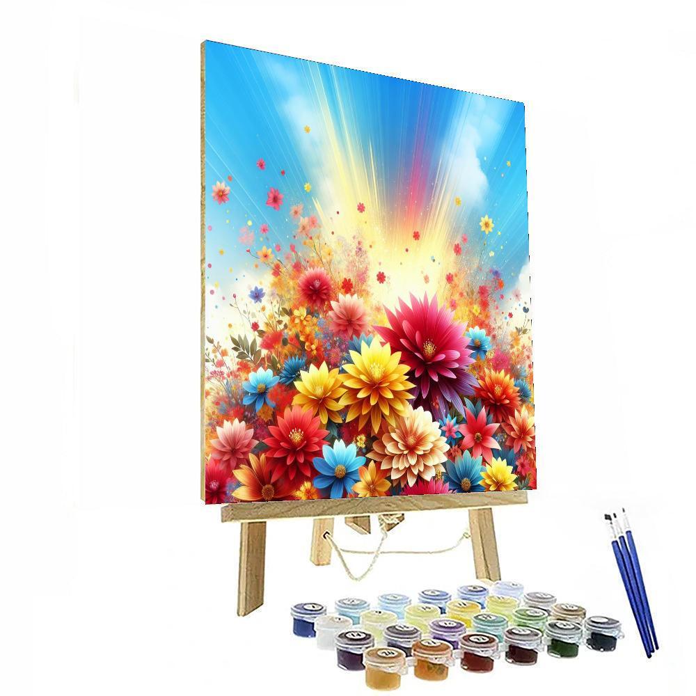 Floral Extravaganza Celebration Paint By Number