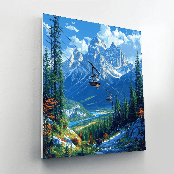 Banff Gondola Painting By Numbers Kit