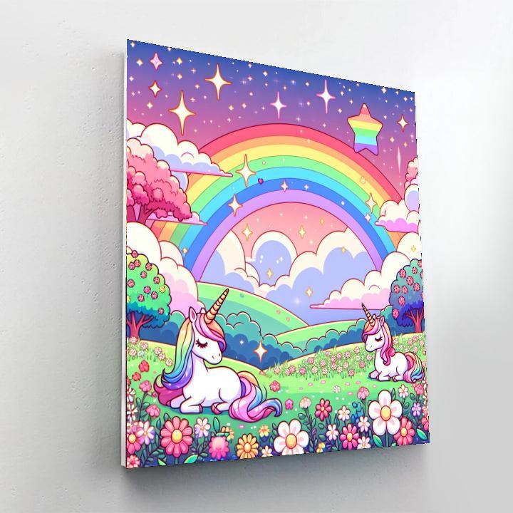 Enchanted Unicorn Fields Paint By Numbers