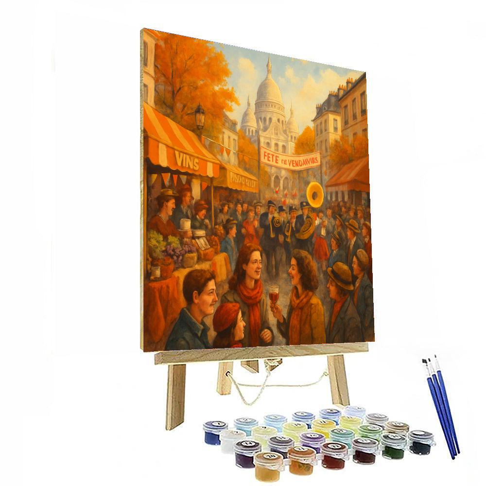 Fête De La Vendange - France Painting Number Kit