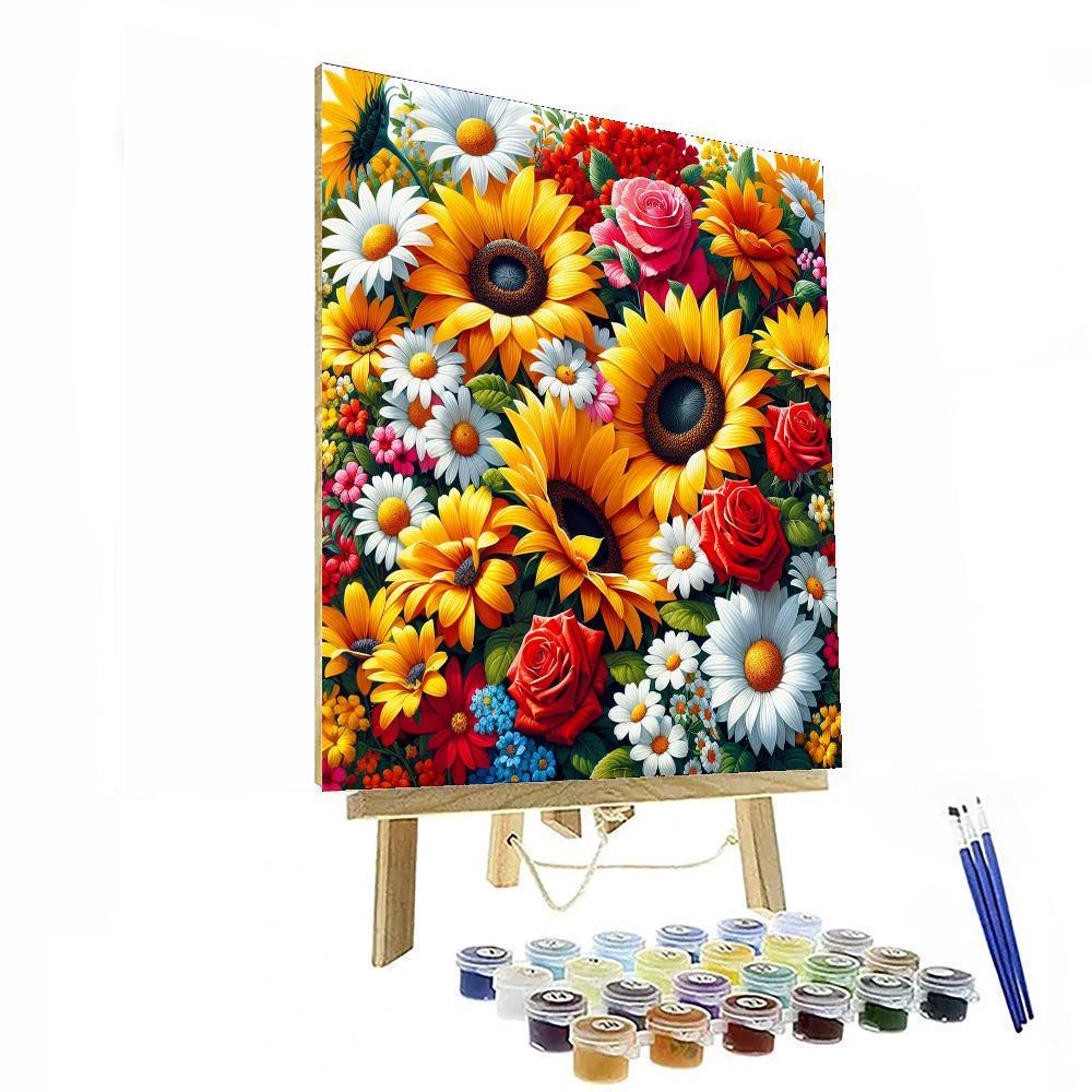 Vibrant Summer Blooms Paint By Color