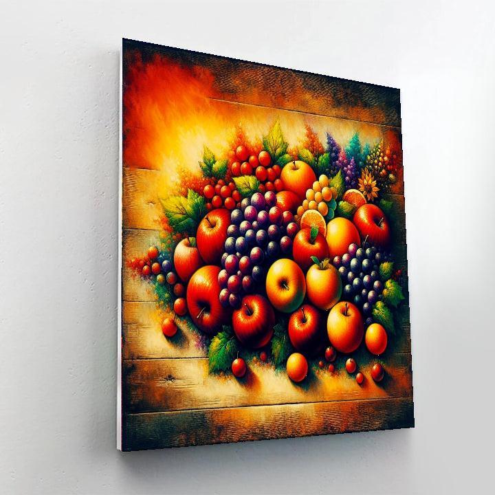 Vibrant Fruit Harvest Numbered Painting Kits