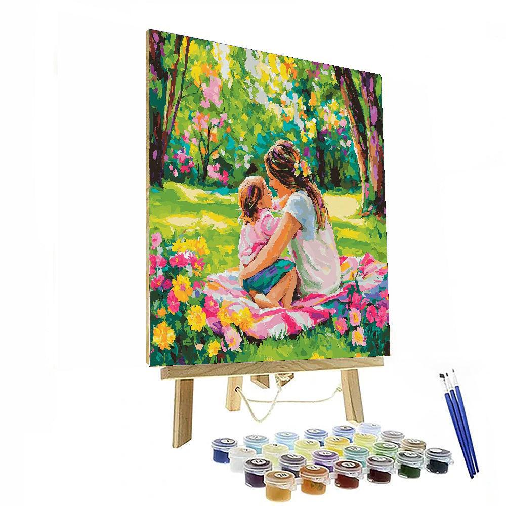 Cuddles In The Park DIY Paint By Numbers